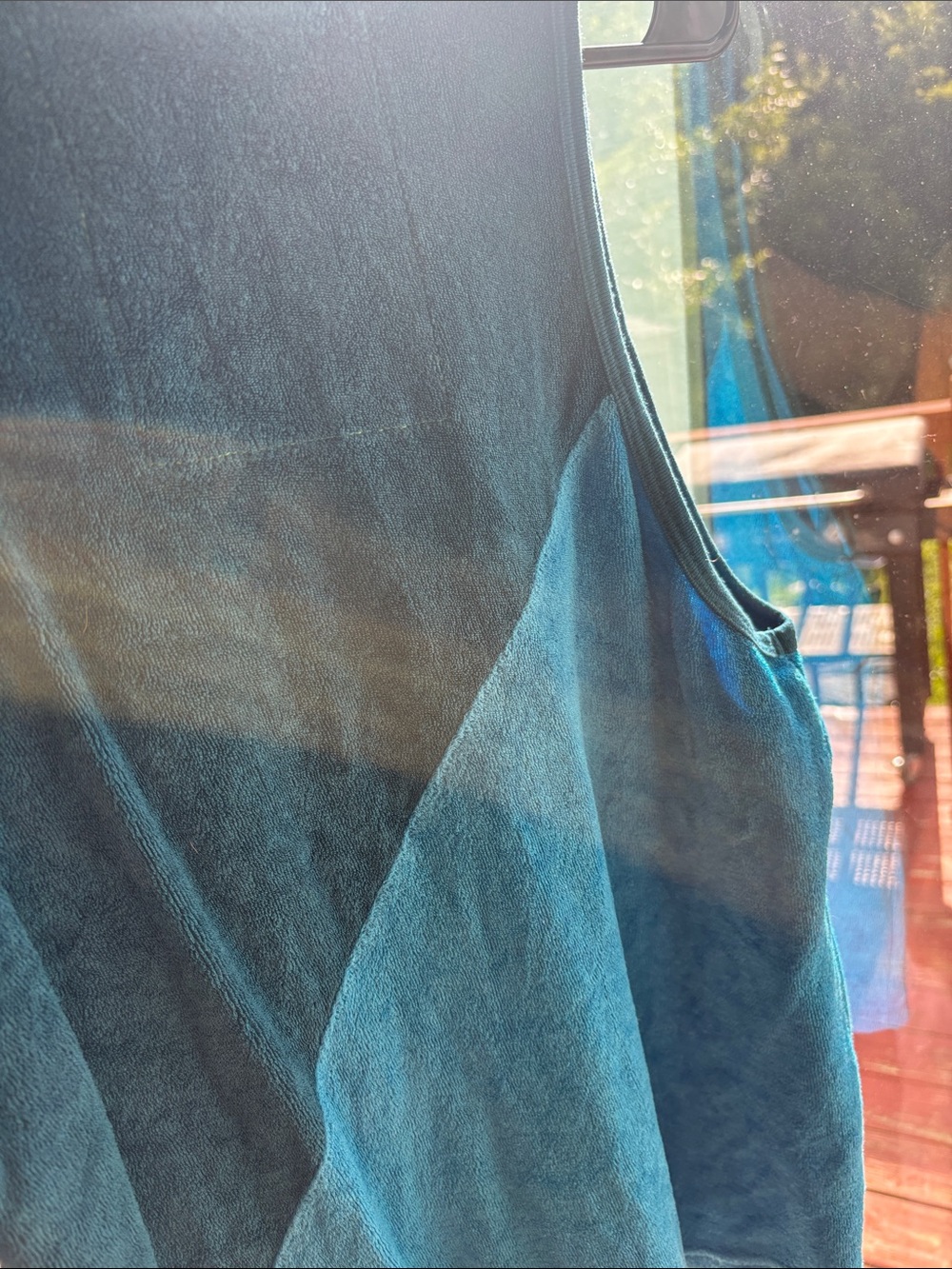 Aviator Nation Teal Two-Tone Terry Tank - Picture 7 of 7